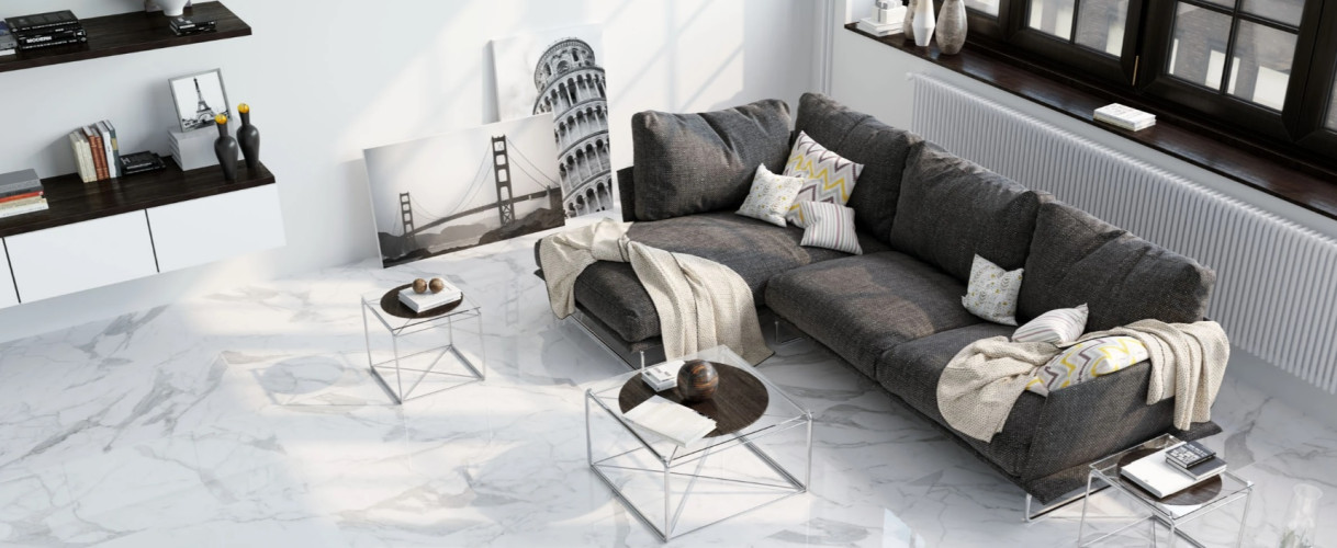 Керамогранит Estima Montis White Эстима Монтис Вайт Плинтус MN01 Полиров. 7x60