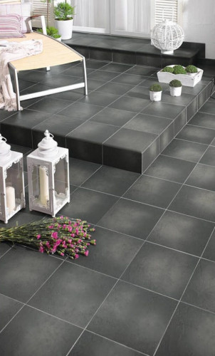 Клинкерная ступень фронтальная Paradyz SEMIR grafit 30x30