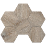Мозаика Ametis Daintree Brown DA04 Hexagon Непол. 25x28,5