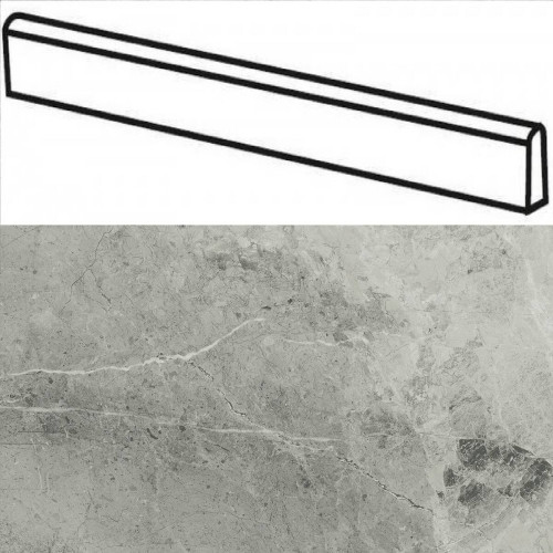 Италон Шарм Экстра Силвер Плинтус / Italon Charme Extra Silver Battiscopa 7,2x80