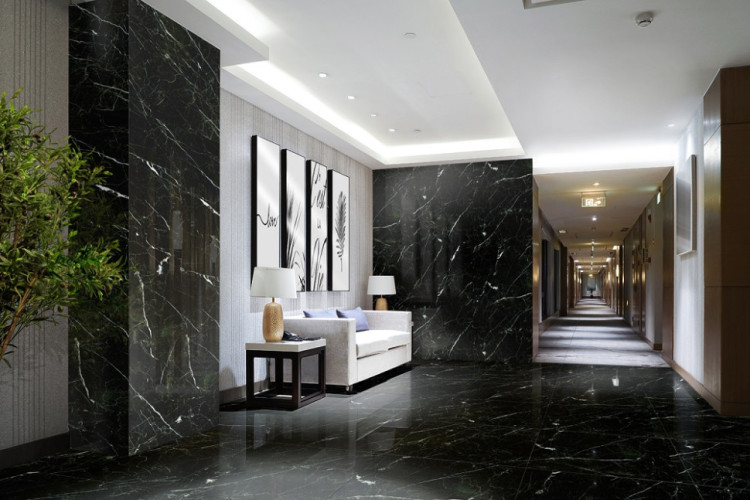 Керамогранит ГРАНИТЕЯ Караташ Черный Зеленый 30x60