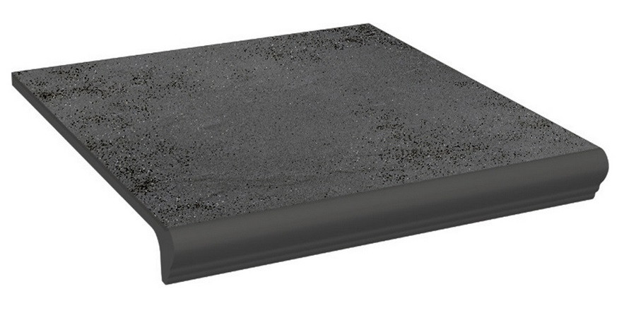 Клинкерная ступень фронт с капиносом Paradyz SEMIR grafit 30x33