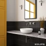 Плитка EQUIPE COSTA NOVA PRAIA Black Glossy 5x20