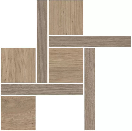 Керама Марацци / Kerama Marazzi T056\SG643820 АЛЬБЕРОНИ декор 2 мозаичный коричневый светлый матовый 27,5x27,5