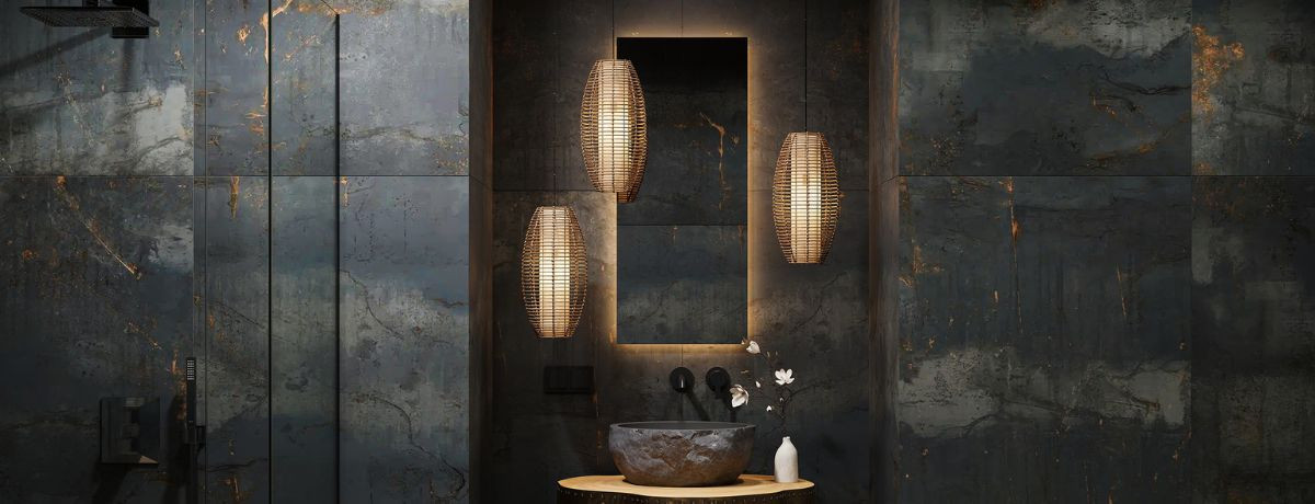 Керамогранит Estima Patina Black Эстима Патина Блэк TP02 Неполир. Рект. 60х120