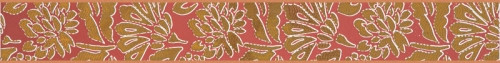 Плитка Бордюр Kerama Marazzi A1991/7000 Пленэр орнамент коричневый 6,3х50