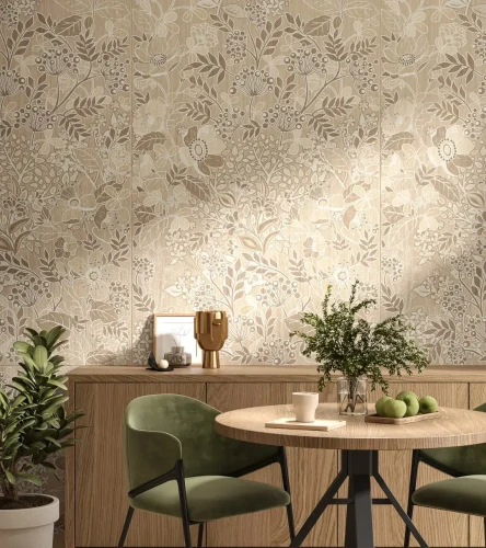 Керама Марацци / Kerama Marazzi KM1224G0061R ЛЮБЕРОН бежевый декорированный матовый обрезной 119,5x238,5