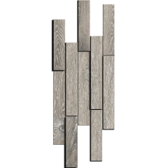 Мозаика Ametis Daintree Dark Grey DA03 Muretto 3D Непол. 28x78,5