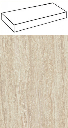 Керамогранит Атлас Конкорд ЭПОС АЙВОРИ СТУПЕНЬ УГЛОВАЯ / Atlas Concorde Epos Ivory Scalino Angolare 33x160