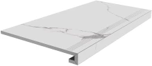 Керама Марацци / Kerama Marazzi SG850992R\GCF МОНТЕ ТИБЕРИО белый лаппатированный СТУПЕНЬ клееная 33x80