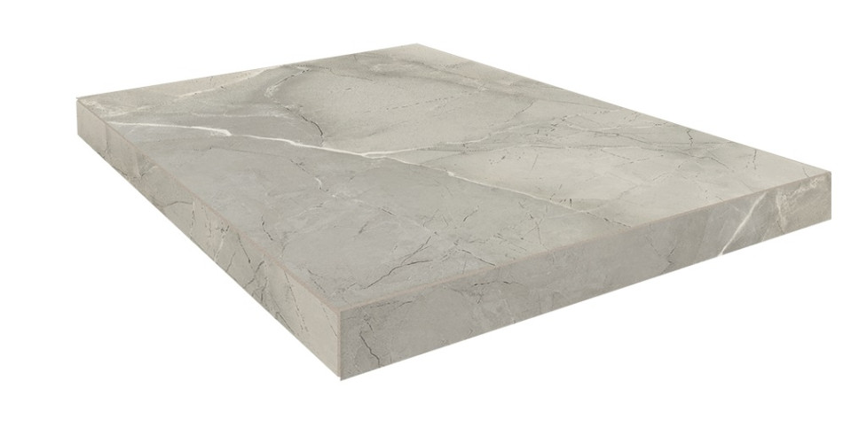 Керамогранит Колизеум КАПРИ СЕРЫЙ ЛАП СТУПЕНЬ Угловая ПРАВАЯ 33x45