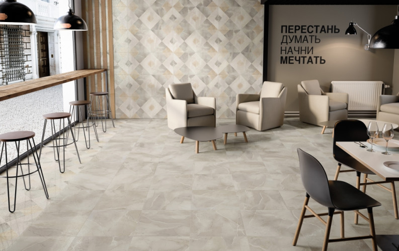 Керамогранит Колизеум КАПРИ СЕРЫЙ ЛАП СТУПЕНЬ Угловая ПРАВАЯ 33x45