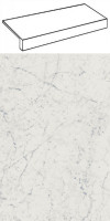 Керамогранит Италон Шарм Экстра Каррара Ступень Фронт / Italon Charme Extra Carrara Scale Front 33x120