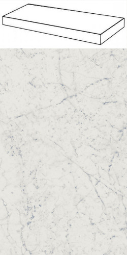 Италон Шарм Экстра Каррара Ступень Угловая / Italon Charme Extra Carrara Scale Angle 33x120