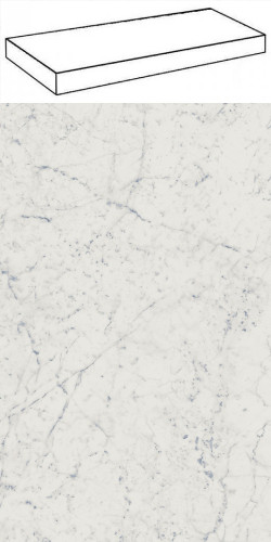 Италон Шарм Экстра Каррара Ступень Угловая / Italon Charme Extra Carrara Scale Angle 33x120