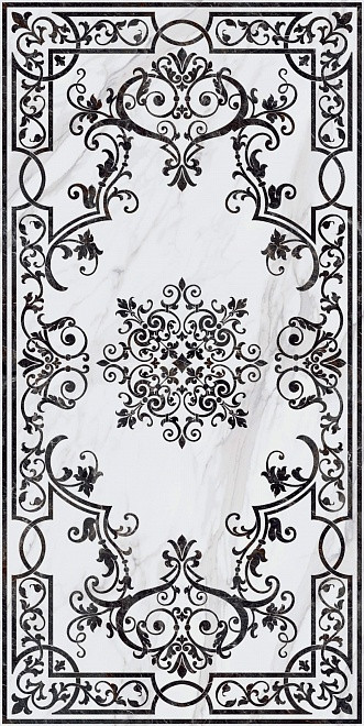 Керамогранит Керама Марацци Kerama Marazzi SG591702R МОНТЕ ТИБЕРИО белый декор лаппатированный 119,5x238,5