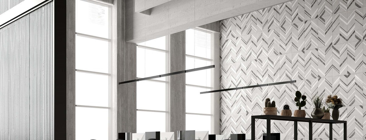 Керамогранит Estima Improve Light Grey Эстима Импрув Лайт Грэй IM01 Полир. Рект. 60x120