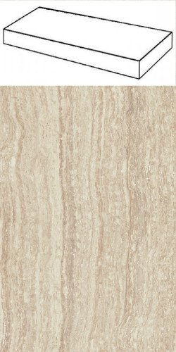 Керамогранит Атлас Конкорд ЭПОС АЙВОРИ СТУПЕНЬ УГЛОВАЯ / Atlas Concorde Epos Ivory Scalino Angolare 33x120