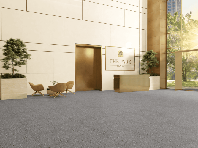 Керамогранит ПИАСТРЕЛЛА BT611R blu terrazzo / голубой терраццо матовый 60x60