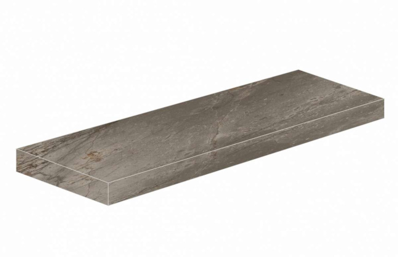 Керамогранит Атлас Конкорд АЛЛЮР ГРЕЙ БЬЮТИ СТУПЕНЬ УГЛОВАЯ / Atlas Concorde Allure Grey Beauty Scalino Angolare 33x120