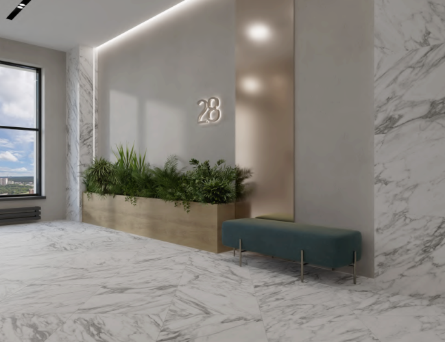 Керамогранит ПИАСТРЕЛЛА CA610R calacatta / мрамор белый матовый 60x60