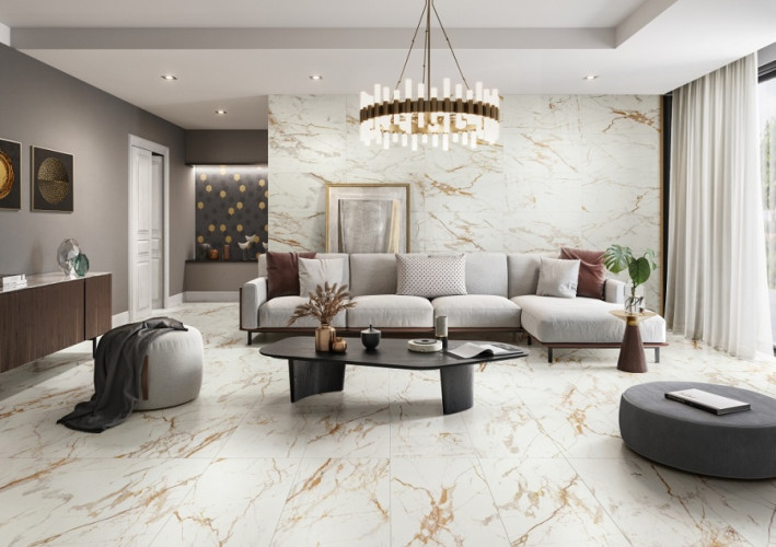 Керамогранит Колизеум ПОМПЕИ УАЙТ ПЛИНТУС 7,2x90