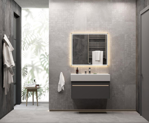 Керамогранит Керама Марацци Kerama Marazzi ПРО ДАБЛ ДЕКОР DD2009\MM антрацит мозаичный 30x30