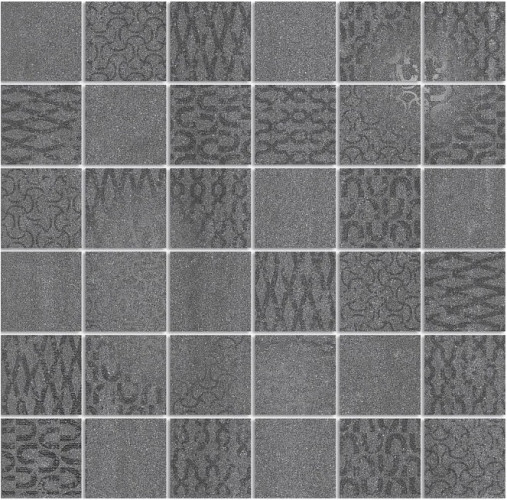 Керамогранит Керама Марацци Kerama Marazzi ПРО ДАБЛ ДЕКОР DD2009\MM антрацит мозаичный 30x30