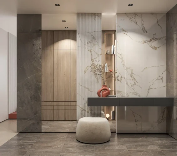 Керама Марацци / Kerama Marazzi KM6012B0330R МАРСЕЛЬ серый светлый глянцевый обрезной 60x119,5
