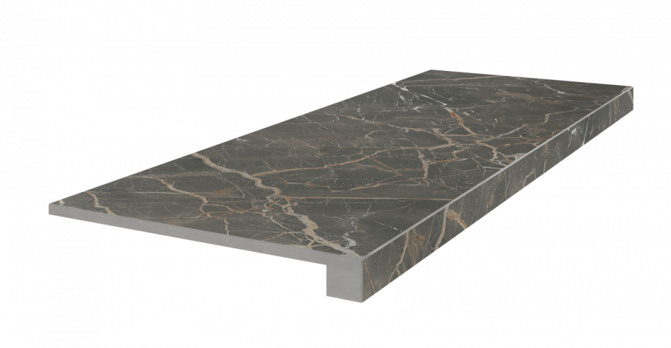 Керамогранит Колизеум ПОМПЕИ БРАУН СТУПЕНЬ Фронт 33x90