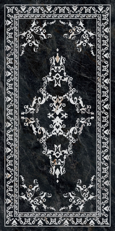 Керамогранит Керама Марацци Kerama Marazzi SG592702R РИАЛЬТО серый темный декор лаппатированный 119,5x238,5