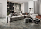 Италон Шарм Делюкс Гриджио Оробико Ступень Угловая / Italon Charme Deluxe Grigio Orobico Scale Angle 33x160