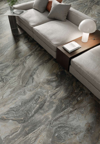 Италон Шарм Делюкс Гриджио Оробико Ступень Угловая / Italon Charme Deluxe Grigio Orobico Scale Angle 33x160