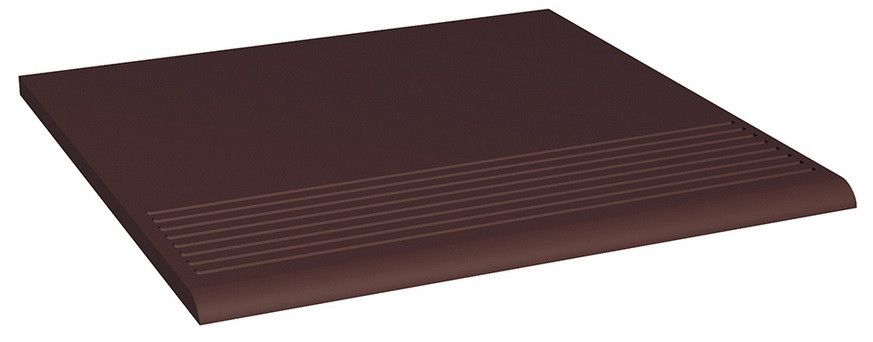 Клинкерная ступень фронтальная Paradyz NATURAL brown Plain 30x30