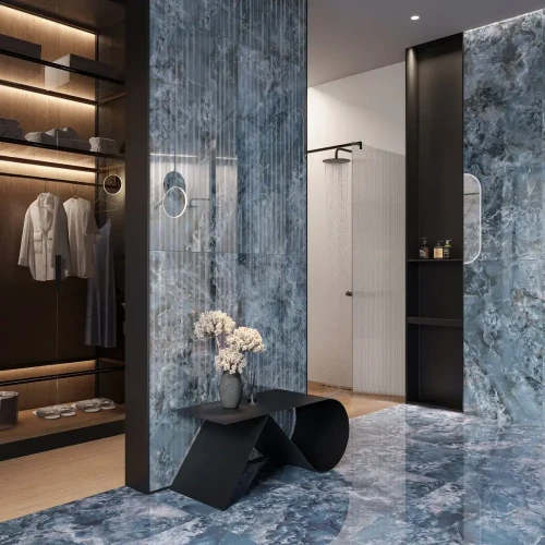 Керама Марацци / Kerama Marazzi KM6012B0340R СЕН ТРОПЕ синий глянцевый обрезной 60x119,5