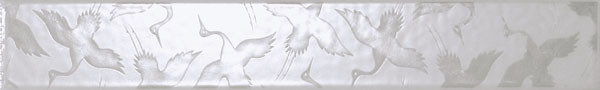 Плитка Бордюр Kerama Marazzi D1691/6160 Кимоно Журавли 6х40