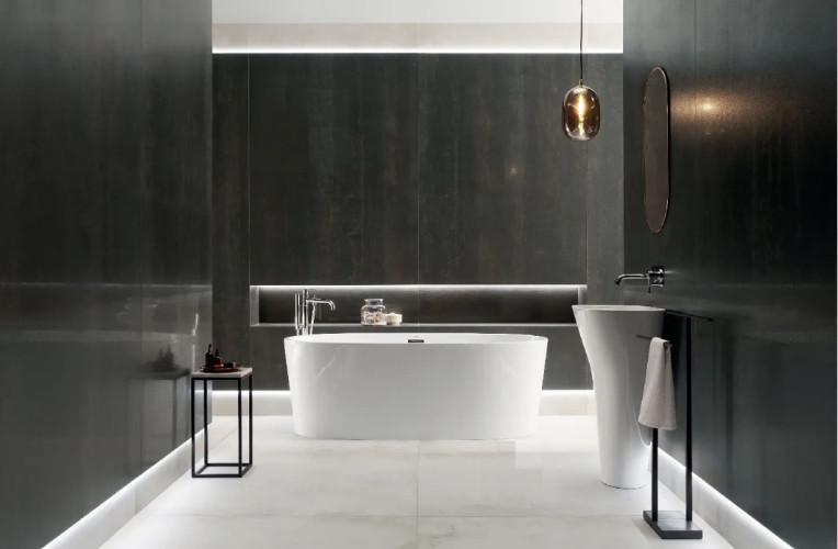 Керамогранит Tubadzin TIN graphite LAP 119,8x119,8