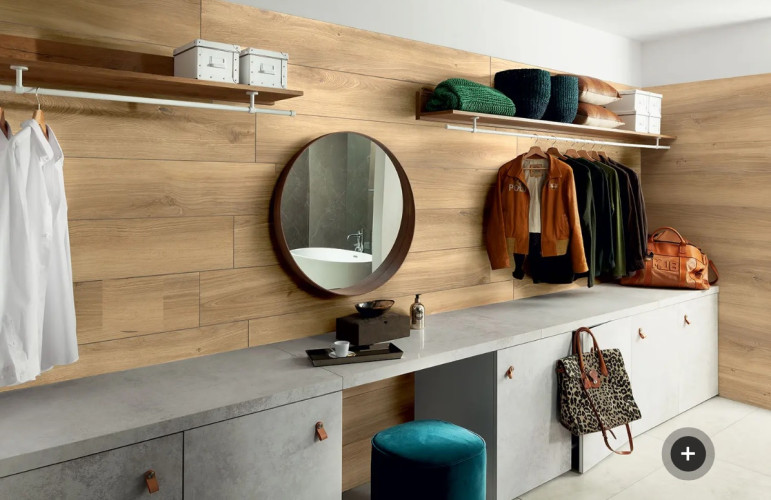 Керамогранит Tubadzin MOUNTAIN Ash almond STR 149,8x23