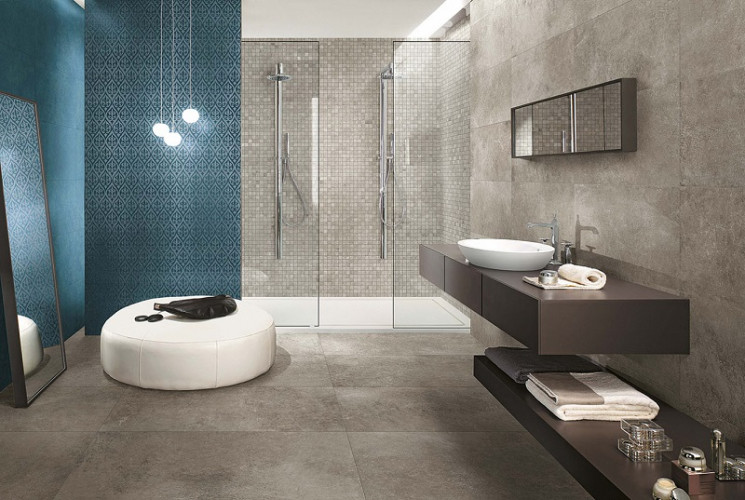 Керамическая плитка Атлас Конкорд / Atlas Concorde Drift Light Grey Curl / Дрифт Лайт Грей Керл 40x80