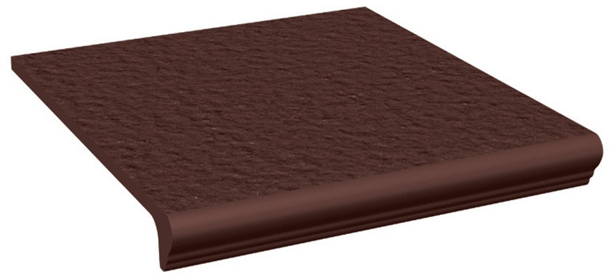 Клинкерная ступень фронтальная с капиносом Paradyz NATURAL brown Duro 30x33