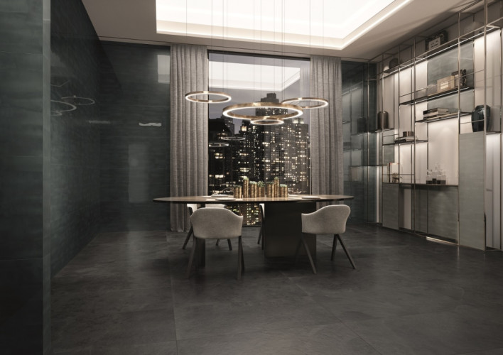 Италон Материя Титанио Ступень Фронт / Italon Materia Titanio Scale Front 33x80