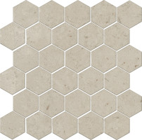 Керамическая плитка Керама Марацци Kerama Marazzi 63008 КАРМУ МОЗАИКА шестигранник бежевый матовый 29,8x29,7