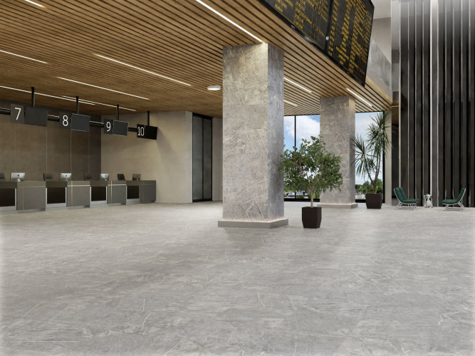 Керамогранит ПИАСТРЕЛЛА ML601R marmo light black / мрамор легкий черный матовый 60x60