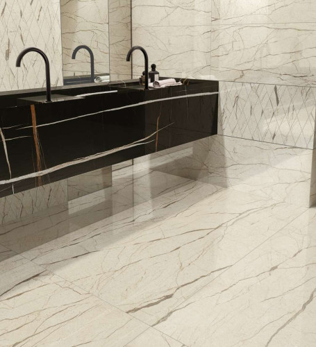 Италон Шарм Делюкс Крим Ривер Ступень Угловая / Italon Charme Deluxe Cream River Scale Angle 33x160