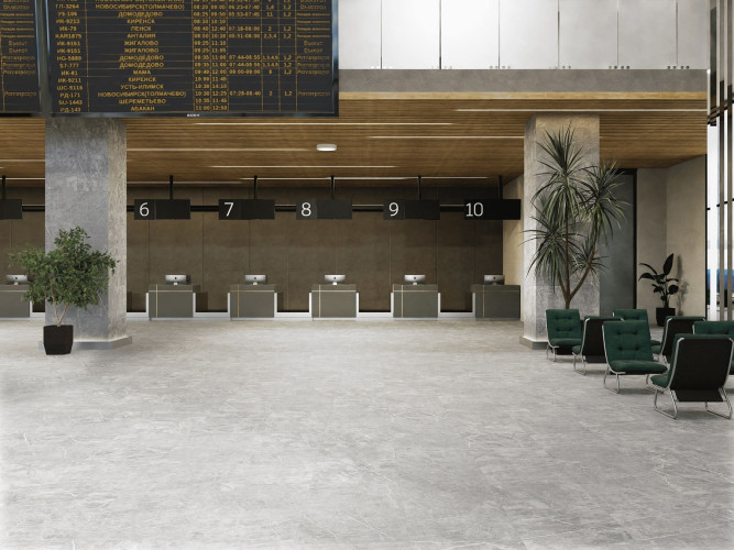 Керамогранит ПИАСТРЕЛЛА ML611R marmo light grey / мрамор легкий серый матовый 60x60