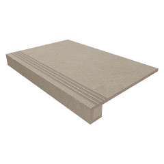 Керамогранит Estima Terra Эстима Терра Ступень TE01 33x120 Неполир. (прямоугольный капинос) + Подступенок 14,5x120