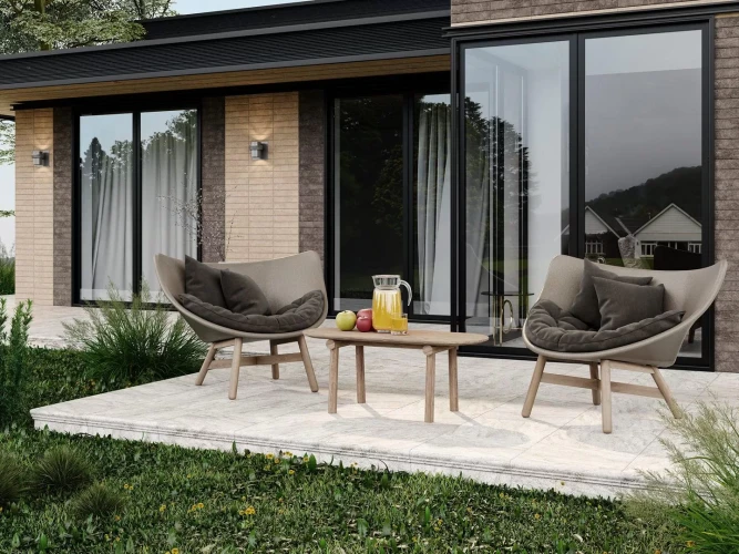 Керамогранит Керама Марацци / Kerama Marazzi ТЕРРАСА SG158500N\GR\AND СТУПЕНЬ угловая правая коричневый противоскользящий 30x30