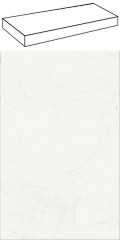 Италон Шарм Делюкс Бьянко Микеланжело Ступень Угловая / Italon Charme Deluxe Bianco Michelangelo Scale Angle 33x80