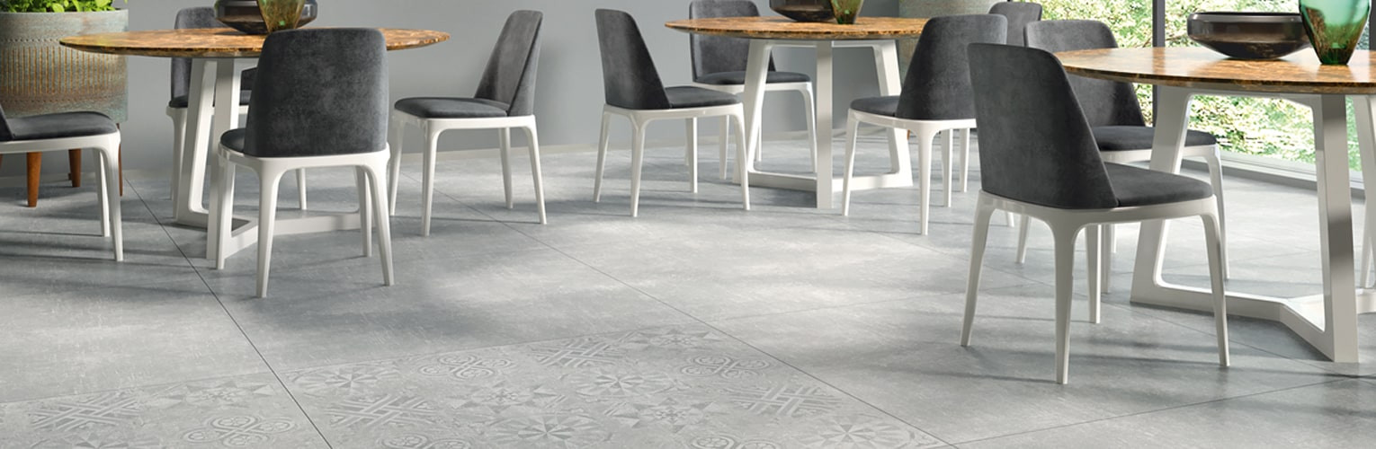 КЕРАМИКА БУДУЩЕГО Граните Идальго Стоун Цемент Белый стр. 1200x600