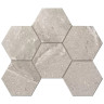 Мозаика Аметис Кайлас Лайт Браун / Ametis Kailas Light Brown KA03 Hexagon Непол. 25x28,5